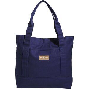 Canvas Court Tote Bag for Women and Men, Dark Blue, 100% Cotton, Zipper Closure,